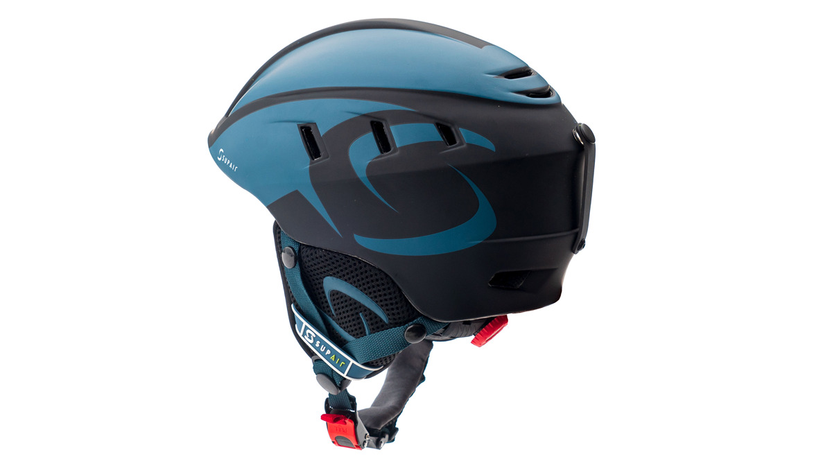 Supair Adjustable Size Helmet for Paragliding/Petrol Black