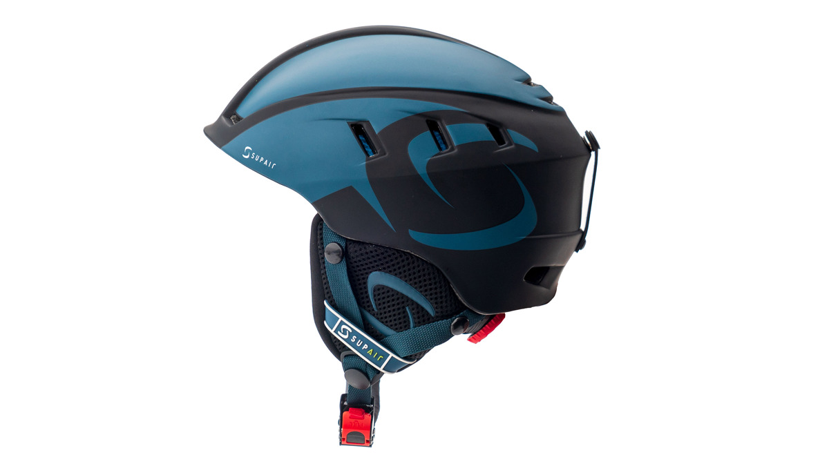 Supair Adjustable Size Helmet for Paragliding/Petrol Black