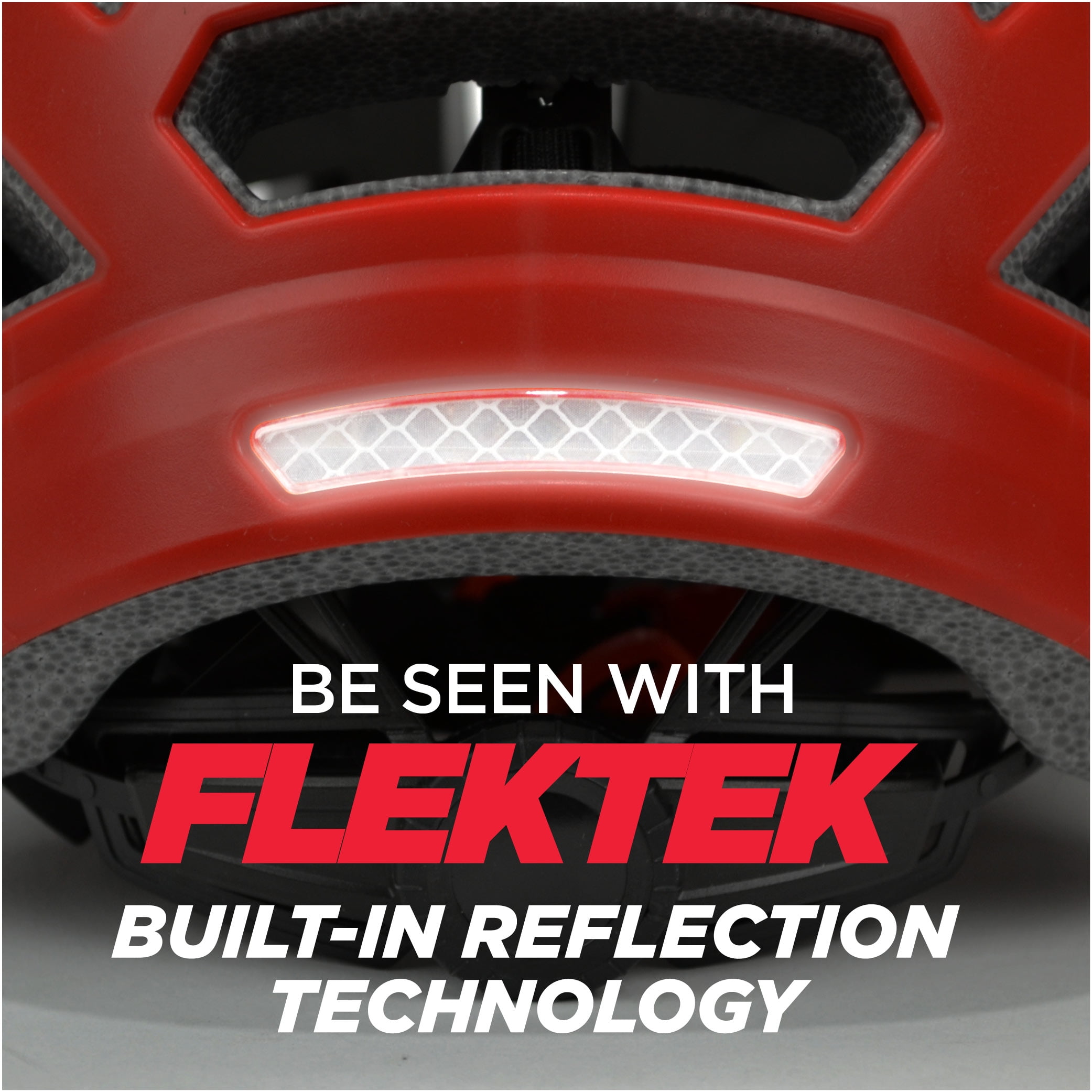 Red Youth Paragliding Helmet with Visor and Reflection