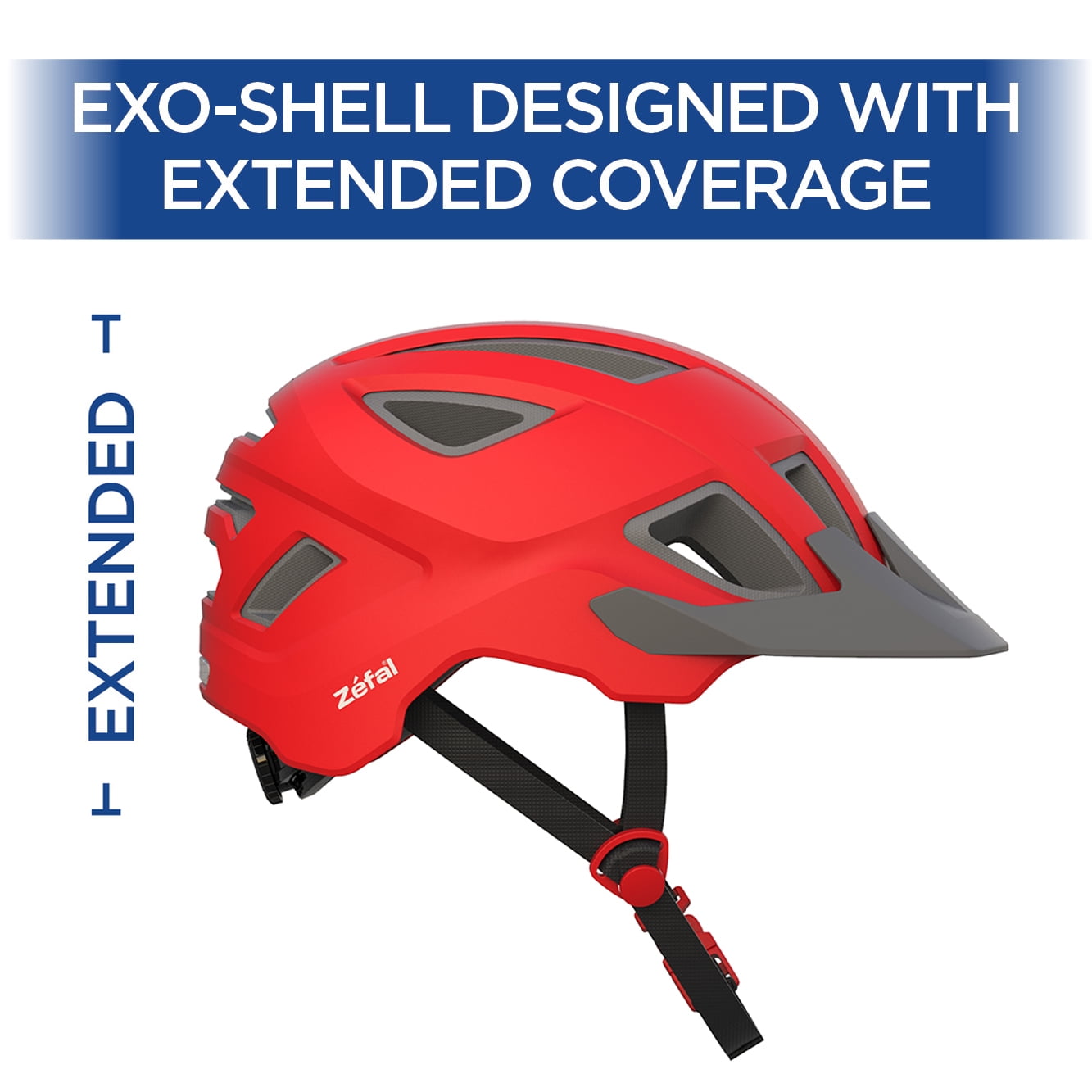 Red Youth Paragliding Helmet with Visor and Reflection