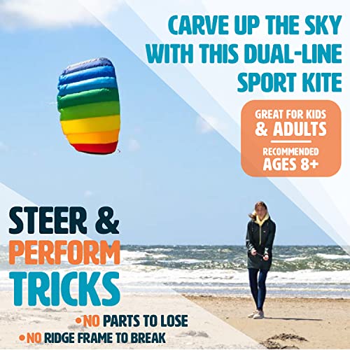 Rainbow HQ Stunt Foil Sport Kite for Paragliding