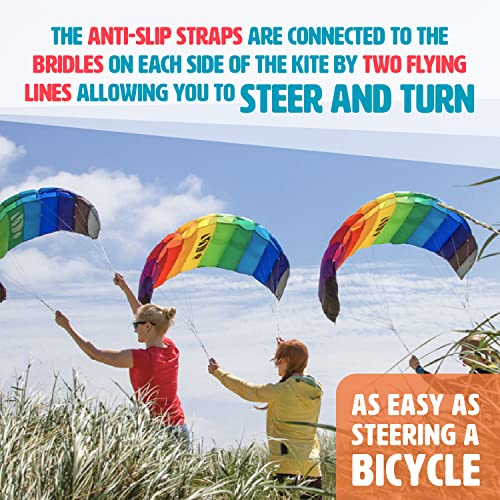 Rainbow HQ Stunt Foil Sport Kite for Paragliding