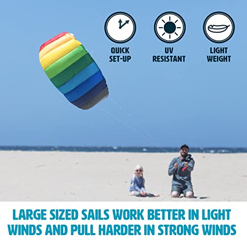 Rainbow HQ Stunt Foil Sport Kite for Paragliding