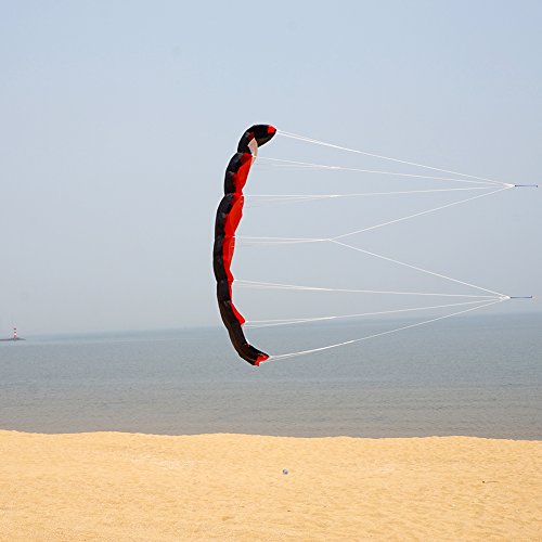 Besra 74" Dual Line Parachute Stunt Kite (Red)