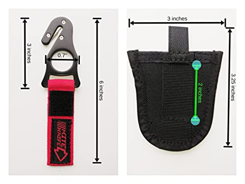 2020 Red/Black Paragliding Skydiving Harness with Safety Knife