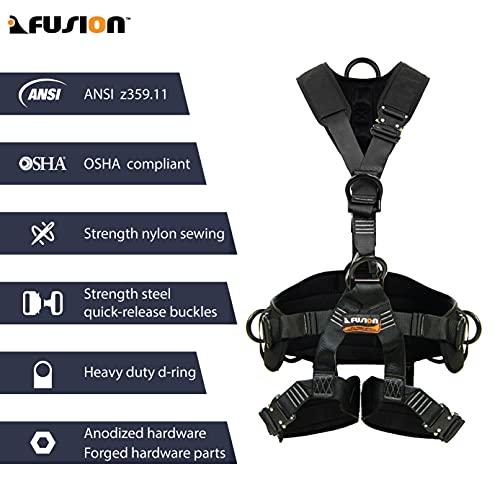 Full body Paragliding Harness with 6 D-Ring Points