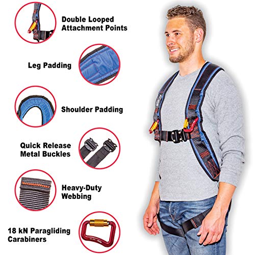 Versatile Harness for Kitesurfing and Paragliding