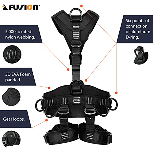 Fusion Climb Tac-Rescue Full Body Construction Harness