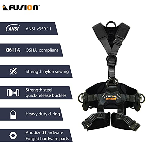 Fusion Climb Tac-Rescue Full Body Construction Harness