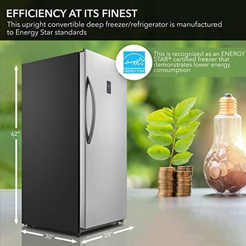 Whynter Energy Star Digital Upright Freezer/Refrigerator Combo