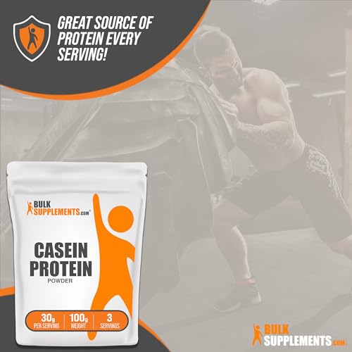 BulkSupplements Casein Protein for Muscle Recovery (100g)