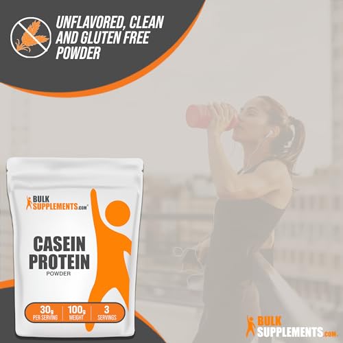BulkSupplements Casein Protein for Muscle Recovery (100g)