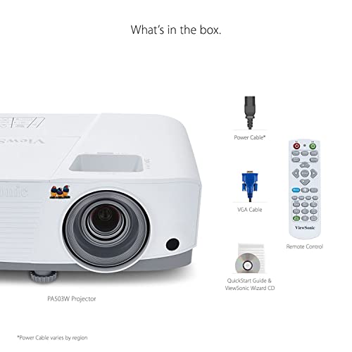 ViewSonic High Brightness Projector for Backyard Theater (PA503W)