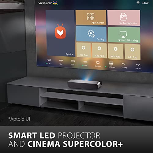 ViewSonic Ultra-Short Throw 4K UHD Projector with Speakers
