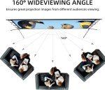 150" Outdoor Projector Screen with Stand - Wrinkle-Free