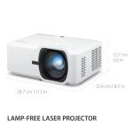 ViewSonic LS740W 5000 Lumens WXGA Laser Projector - Auditorium