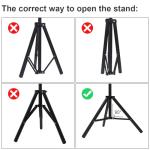 150" Outdoor Projector Screen with Stand - Wrinkle-Free