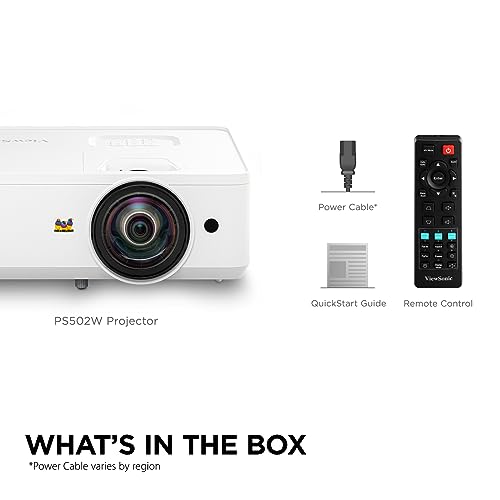 ViewSonic PS502W Short Throw Projector for Backyard Theater