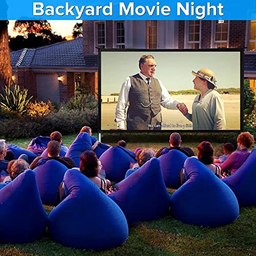 JWSIT 120" Outdoor Movie Screen - Portable and Upgraded