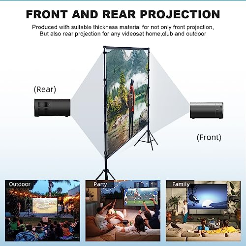 150" Portable Projector Screen for Outdoor Movie Nights