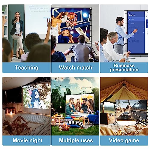 150" Portable Projector Screen for Outdoor Movie Nights