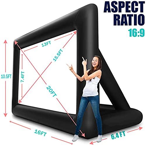 20ft Inflatable Projector Movie Screen Package - Outdoor Fun