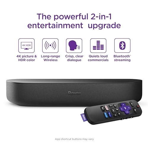 Roku Streambar: 4K HDR Streaming & Premium Soundbar