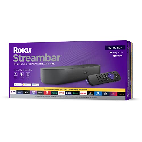 Roku Streambar: 4K HDR Streaming & Premium Soundbar