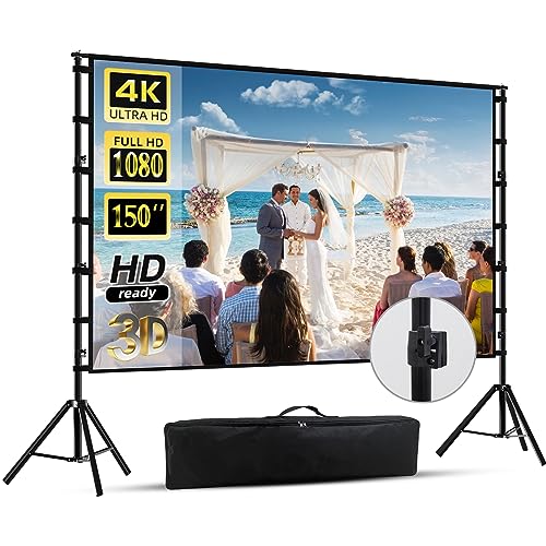 150" Portable Projector Screen for Outdoor Movie Nights