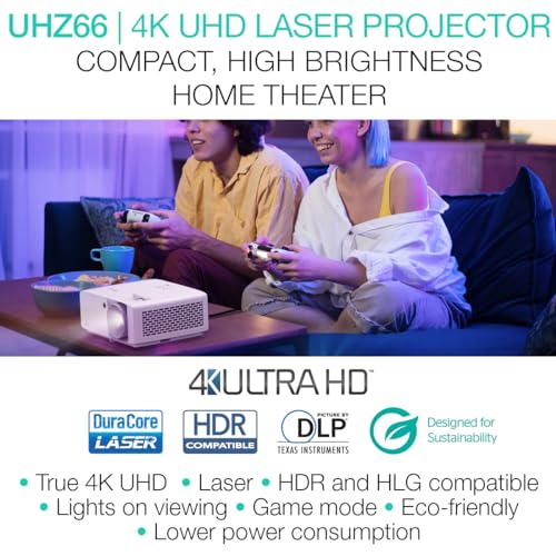 Optoma UHZ66 Compact 4K UHD Laser Projector