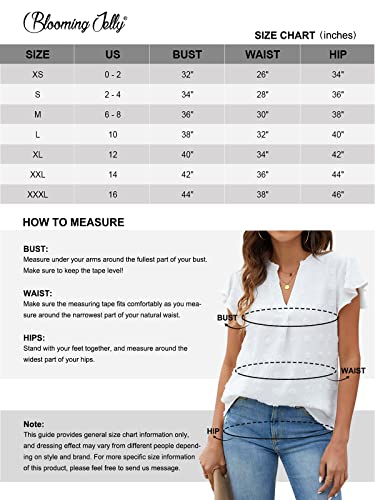 Blooming Jelly White Ruffle Sleeve V Neck Blouse