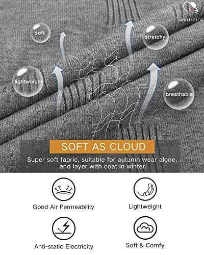 2024 Fashion Trendy Women's Grey Pullover Sweater Outfit