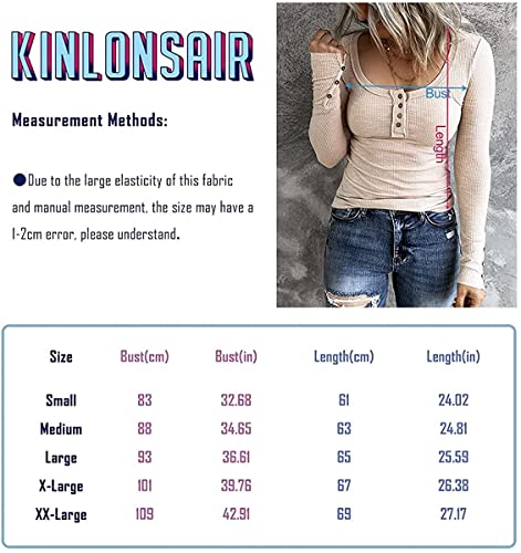 Women's Long Sleeve Ribbed Knit Henley T-Shirt
