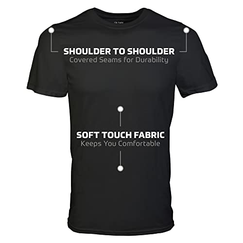 Gildan Men's Crew T-Shirts, 5-Pack, Black/Sport Grey/Charcoal, X-Large