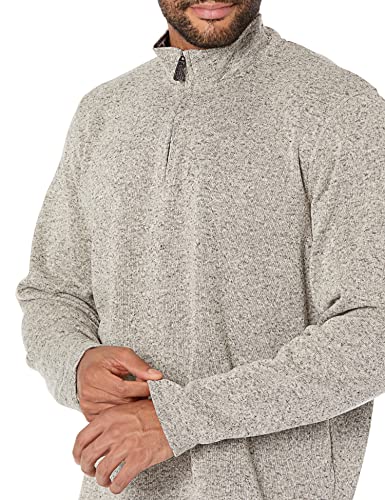 Men's Wrangler Fleece Quarter-Zip, Light Heather Gray, X-Large