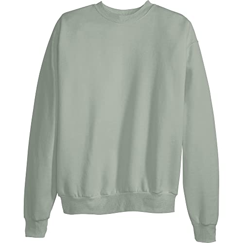 Hanes EcoSmart Sweatshirt, Stonewashed Green, Large