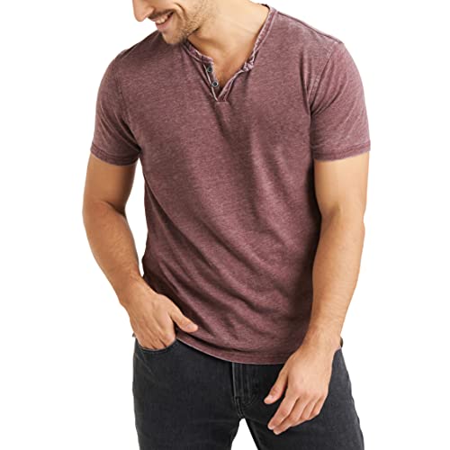 Men's Lucky Brand Venice Burnout Tee Shirt in Port Royale, X-Large