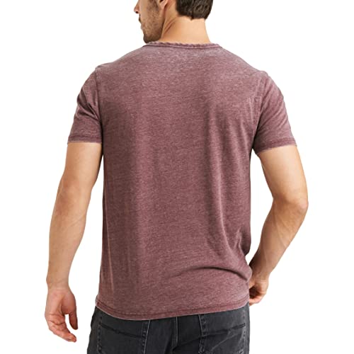 Men's Lucky Brand Venice Burnout Tee Shirt in Port Royale, X-Large
