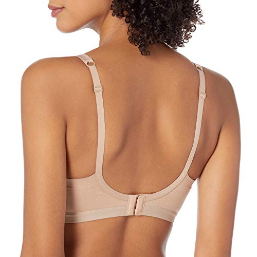 Warner's Women's Seamless Stretch Wireless Bra, Toasted Almond, Large