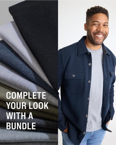 Men's Premium Fitted Crew Neck T-Shirt 6-Pack, Large