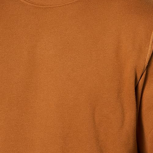 Men's Fleece Crewneck Sweatshirt, Nutmeg, Big & Tall