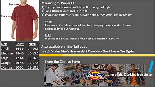 Brown Duck Dickies Crew Neck Henley Shirt, Size Large