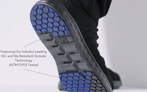 Men's Everlight Non Slip Work Shoes, Lace-Up Black