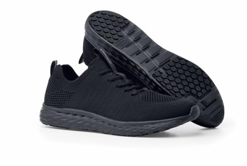 Men's Everlight Non Slip Work Shoes, Lace-Up Black