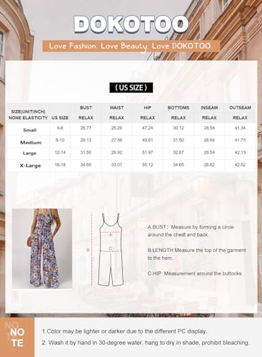 Dokotoo Casual Loose Sleeveless Jumpsuit with Pockets