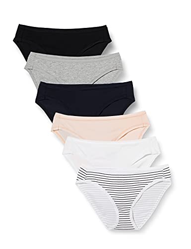 Amazon Essentials Women's Cotton Bikini Brief Underwear 6-Pack