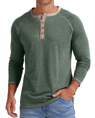 Sailwind Men's Cozy Long Sleeve Henley Shirt