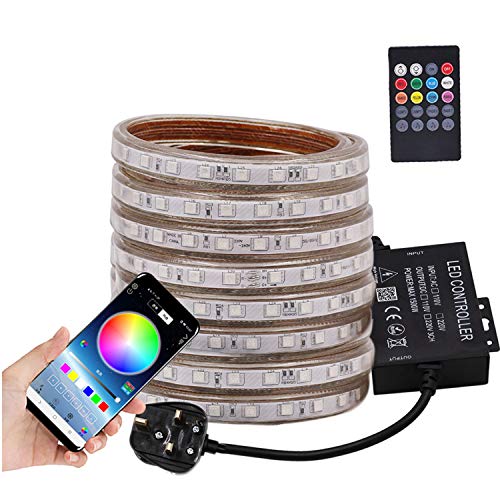 Bluetooth Music Sync LED Strip Kit, 50m IP67 Waterproof