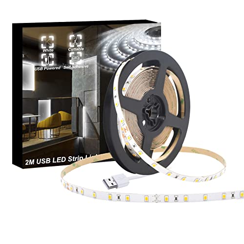 USB Powered 2M White LED Strip Light