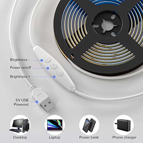 Flexible High Density LED Strip Lights - Natural White